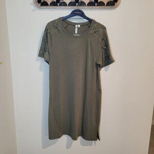 Cable and Gauge Pale Olive Dress- Medium